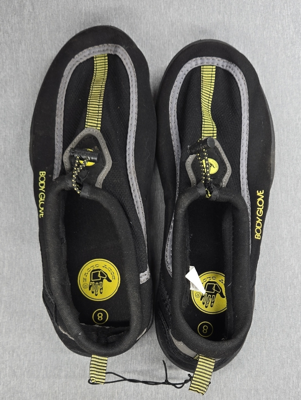 Body Glove Black and Yellow Slip-On Water Shoes